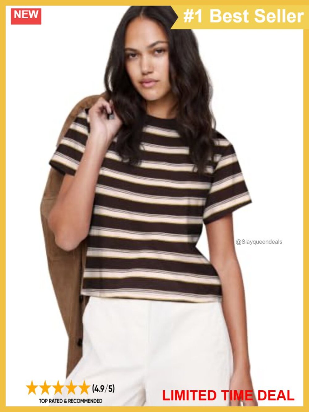 Mid-Weight Cotton Crew-Neck Boxy T-Shirt